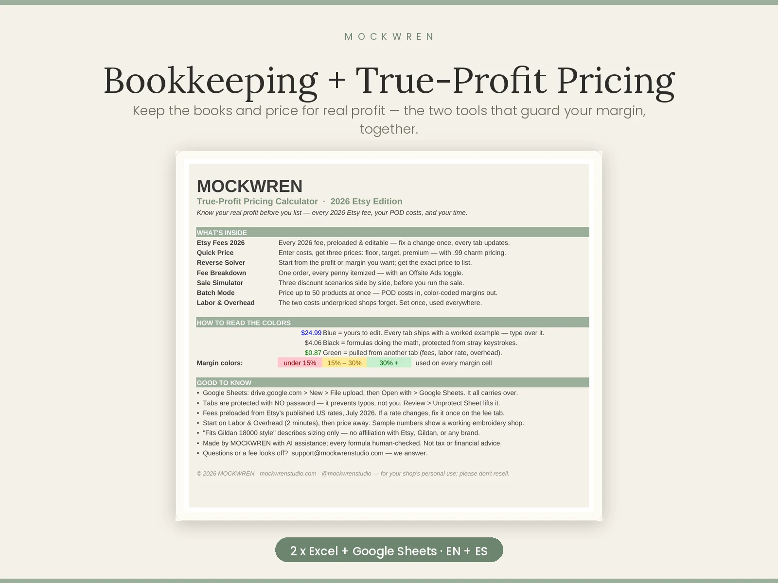 Bookkeeping + True-Profit Duo