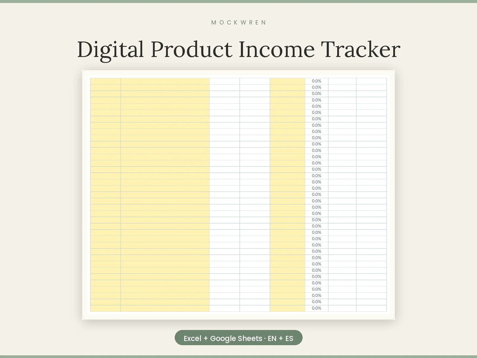 Digital Product Income Tracker