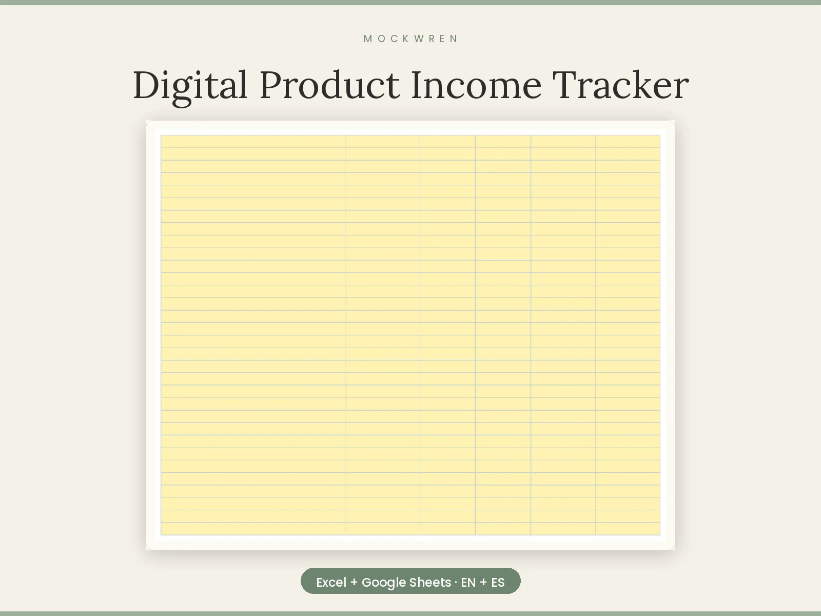Digital Product Income Tracker