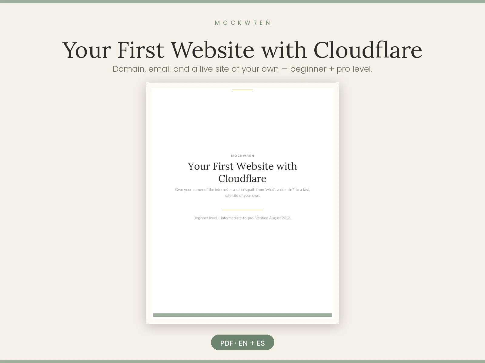 Your First Website with Cloudflare