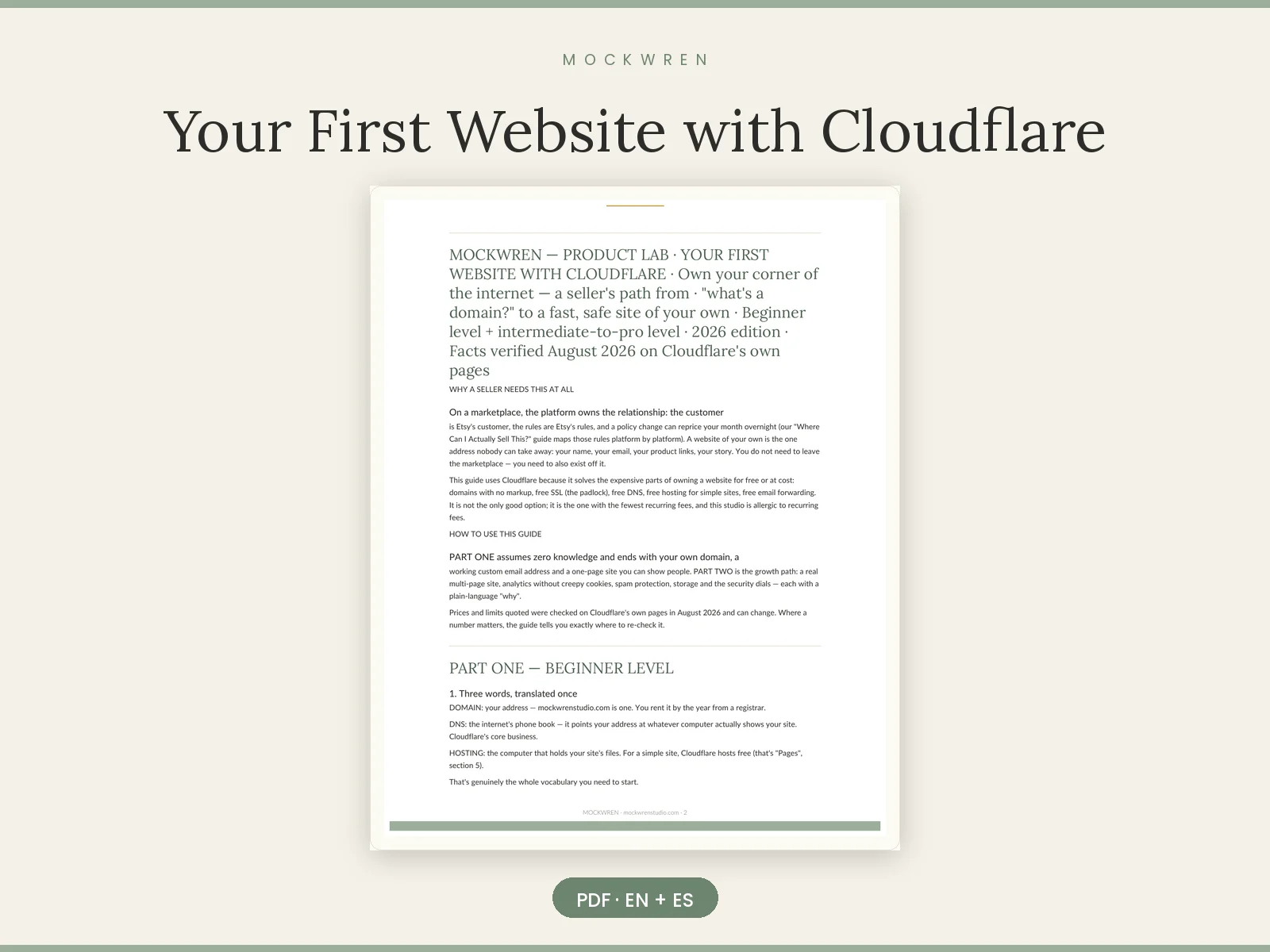 Your First Website with Cloudflare