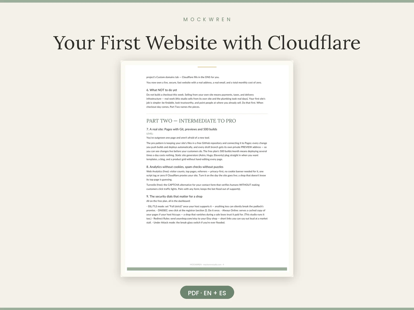 Your First Website with Cloudflare