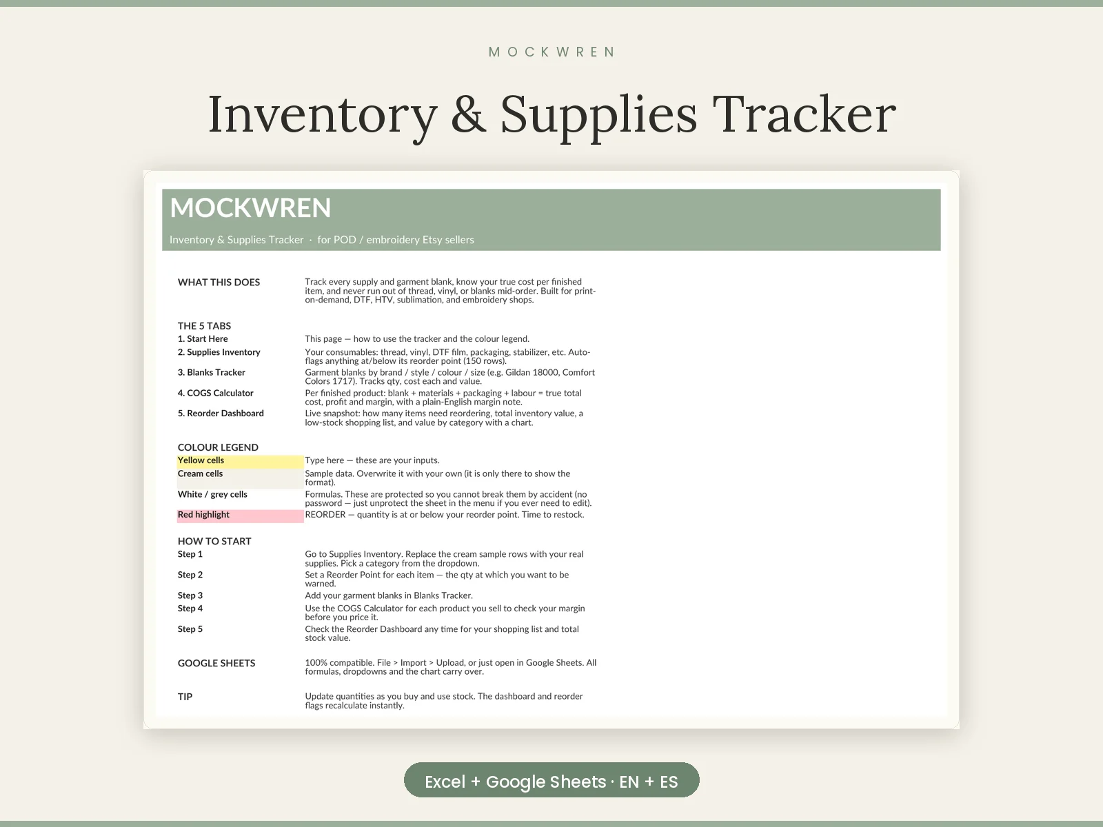 Inventory & Supplies Tracker