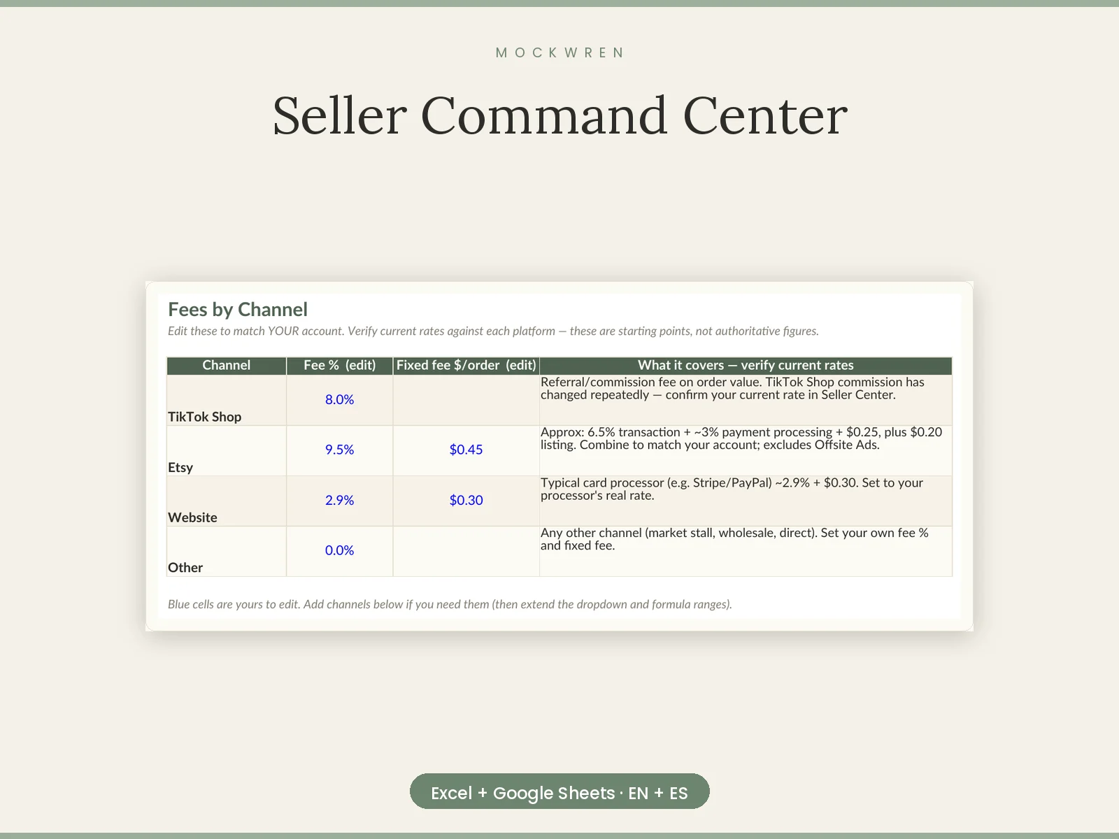 Seller Command Center